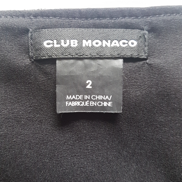 Club Monaco Twirl Circle Pleated Faux Leather Fully Lined Mini Skirt Black Sz 2 - Picture 4 of 9